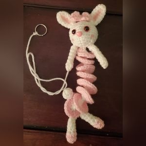 Handmade Crochet Easter Bunny Ballerina Spinner